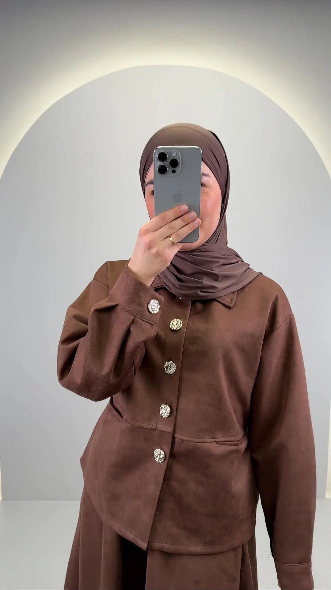 Ariya Zweiteiler Braun