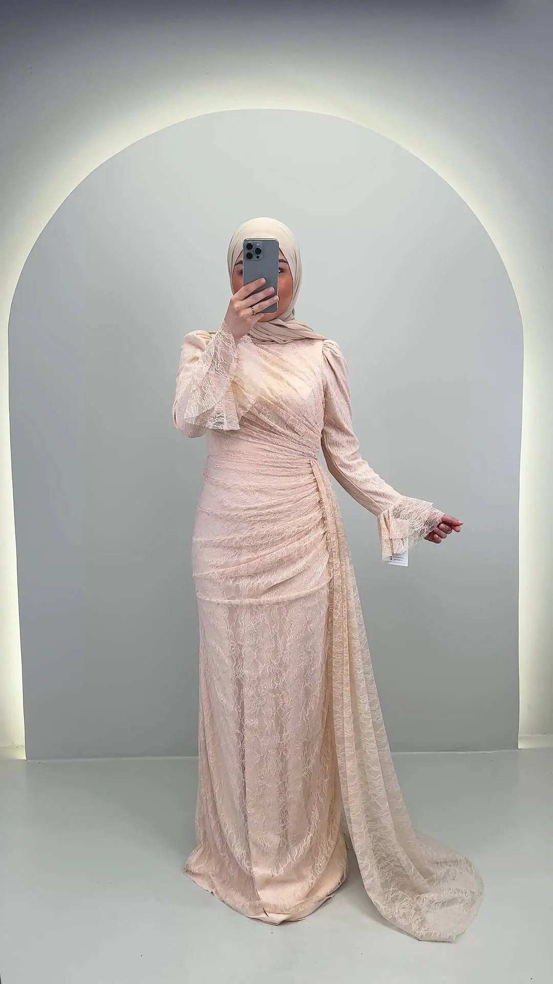 Eliza Abendkleid Beige