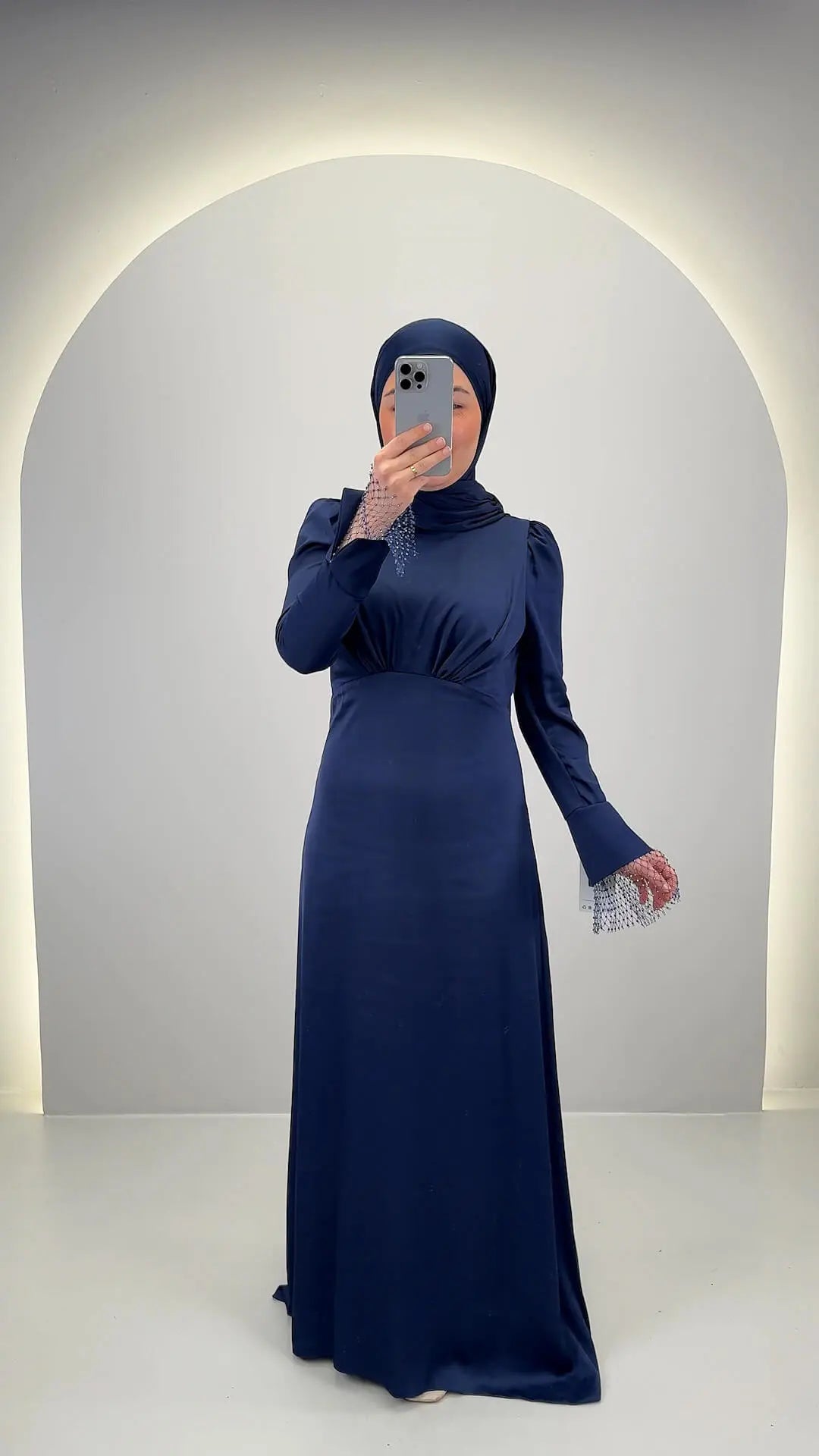 Robe de soirée Melday Bleu foncé