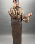 Robe de soirée Nilay taupe