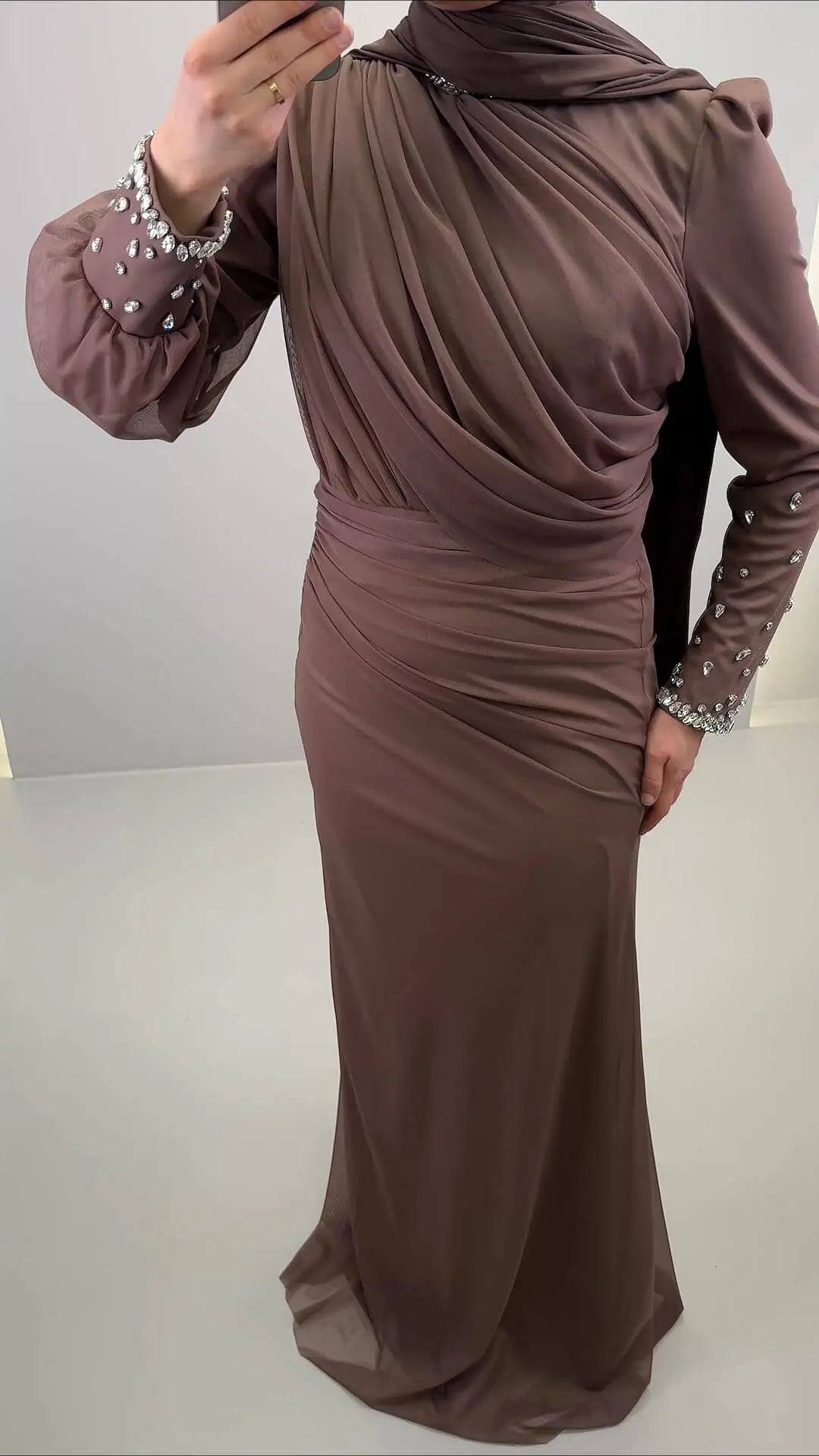 Rozan Abendkleid Braun
