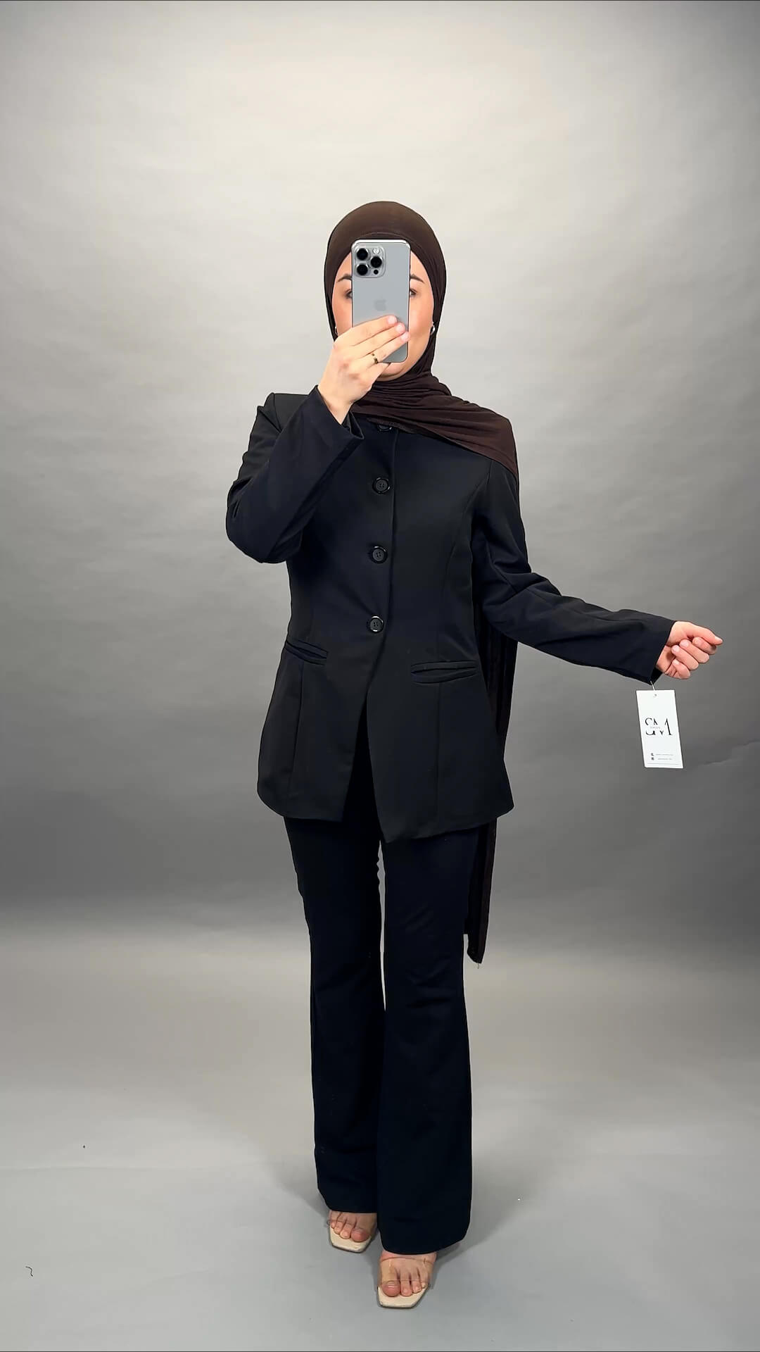 Nisa Blazer Schwarz