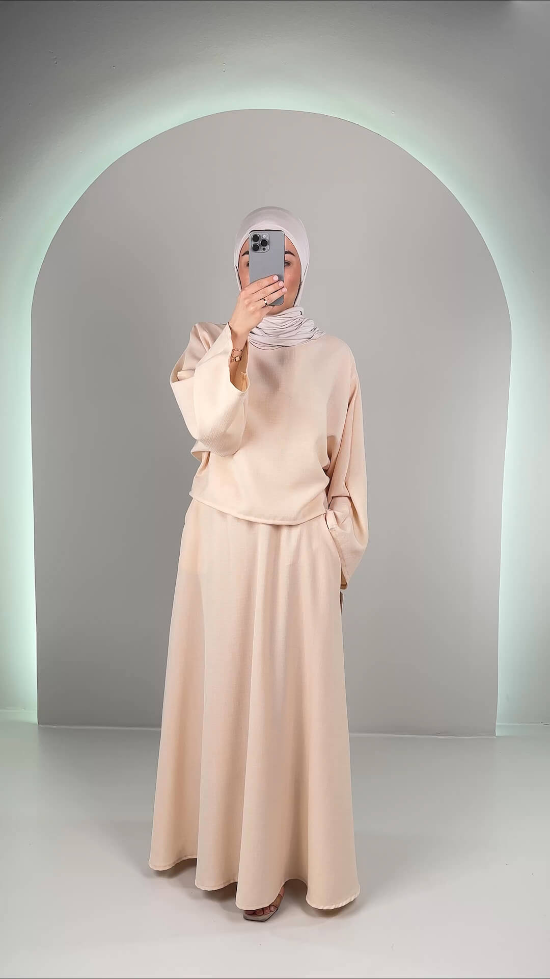 Uta Zweiteiler Beige