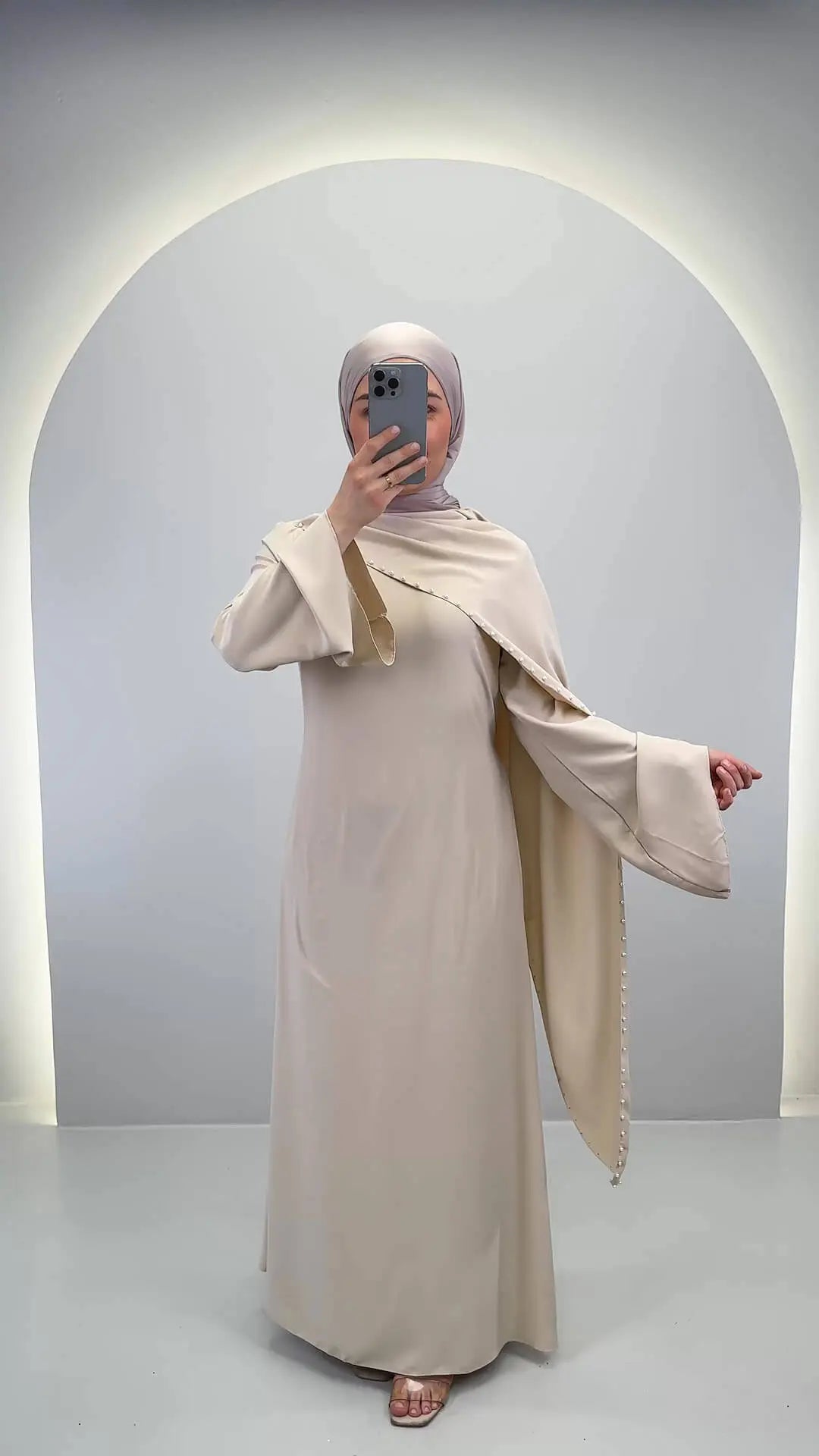 Zera Abendkleid Beige