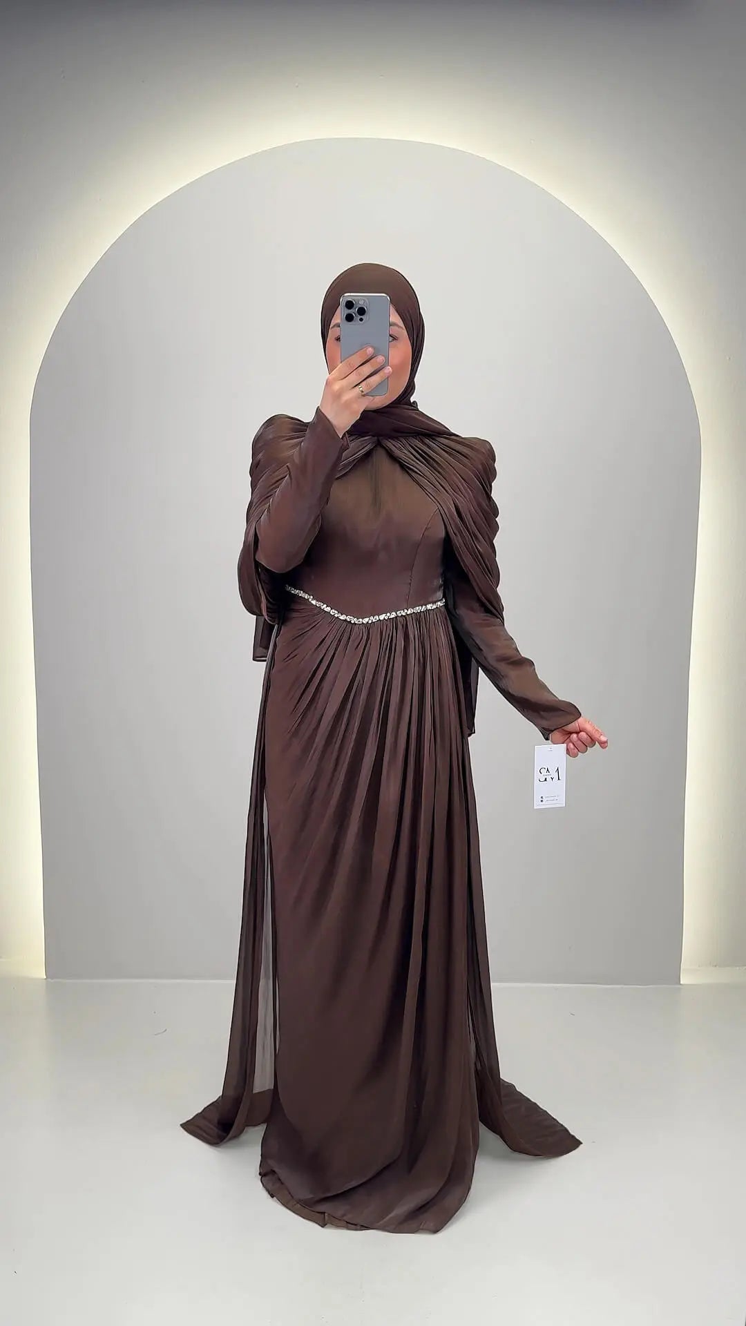 Nefa Abendkleid Braun