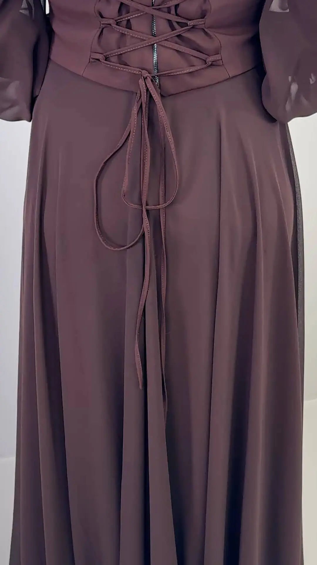 Robe de soirée Tisla Marron