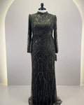 Noura Abendkleid Khaki