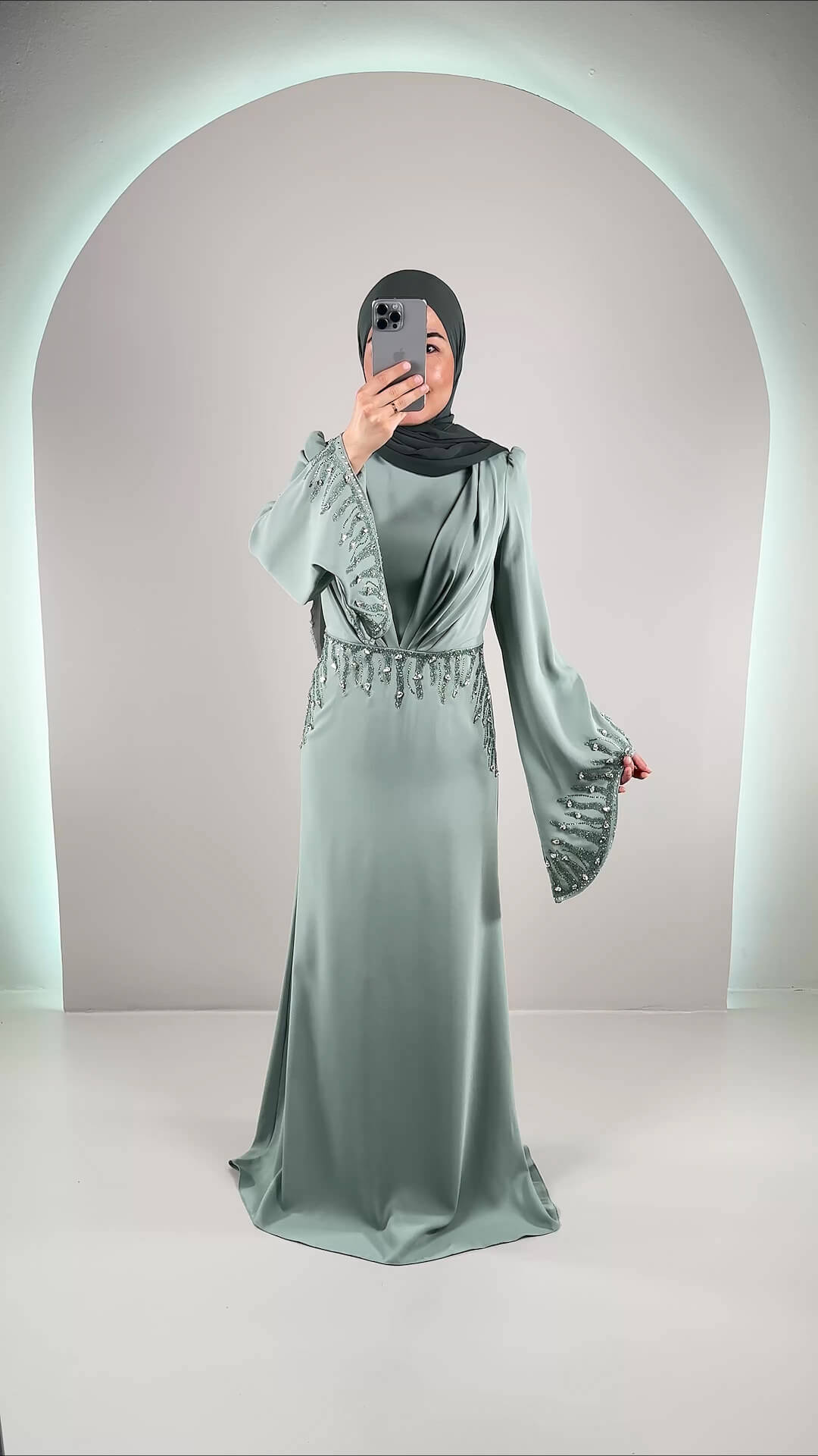 Maya robe de soirée Mint