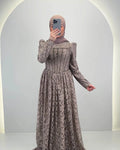 Mina Abendkleid Taupe