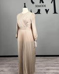 Robe de soirée Ponti beige