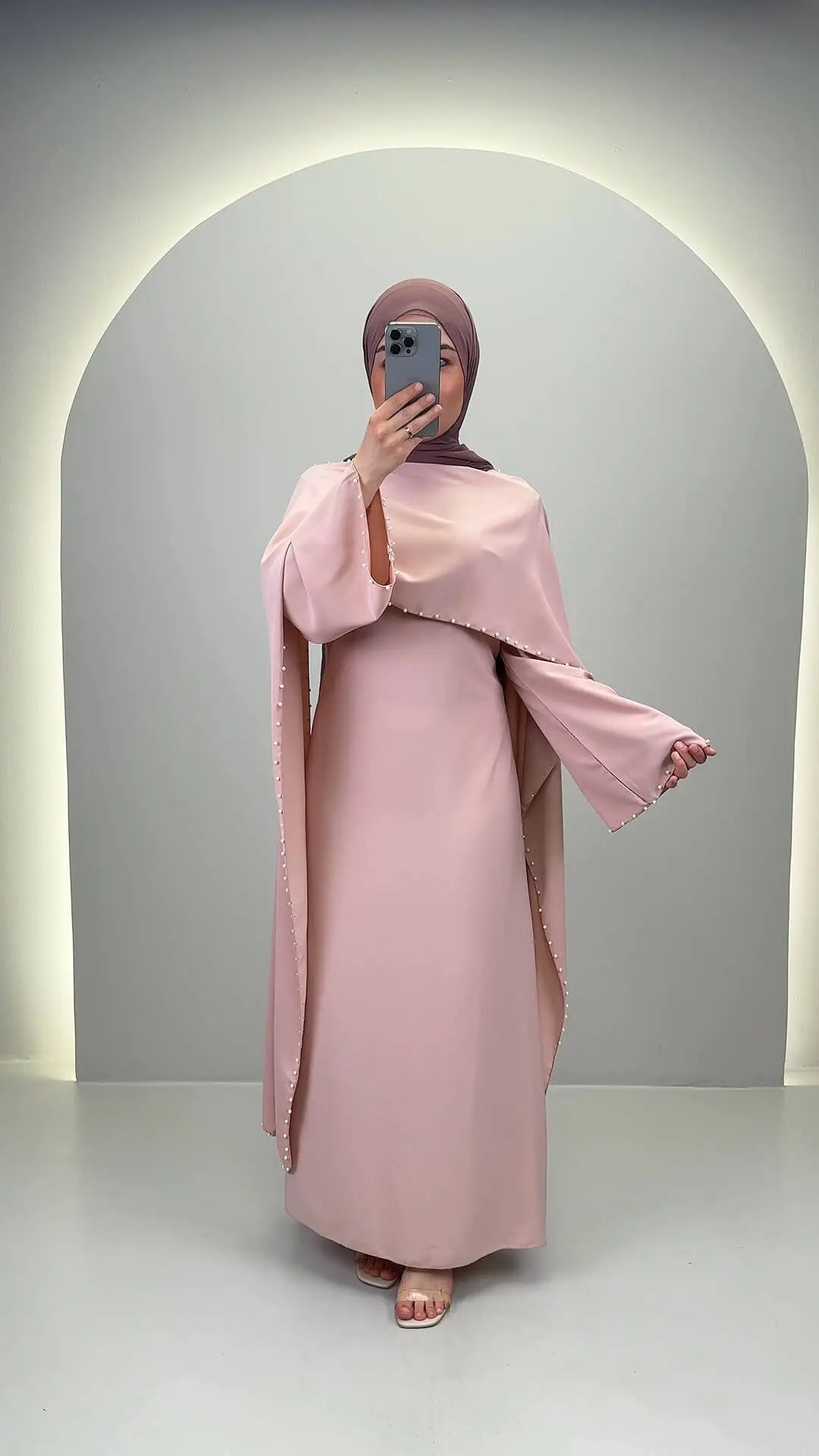 Robe de soirée Zerafin rose
