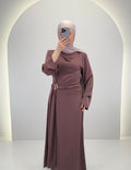 Robe de soirée Arami Marron