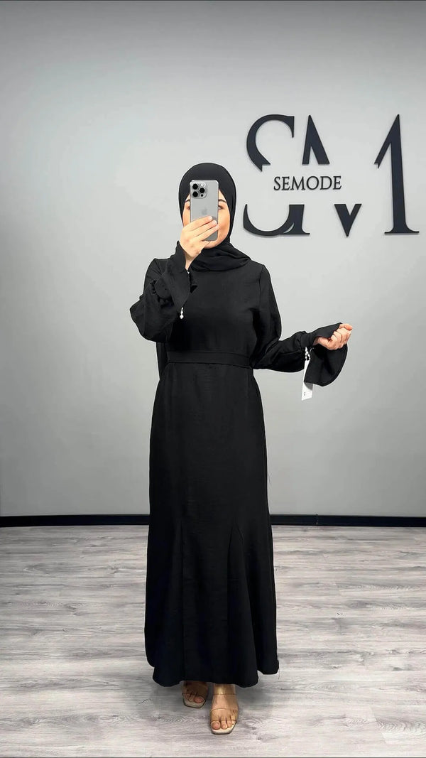 Mel Abaya Kleid Schwarz - Semode