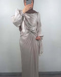 Yildiz Evening Dress Beige 01