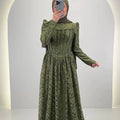 Robe de soirée Mina verte