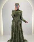 Robe de soirée Mina verte