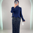 Hisra Abendkleid Dunkelblau