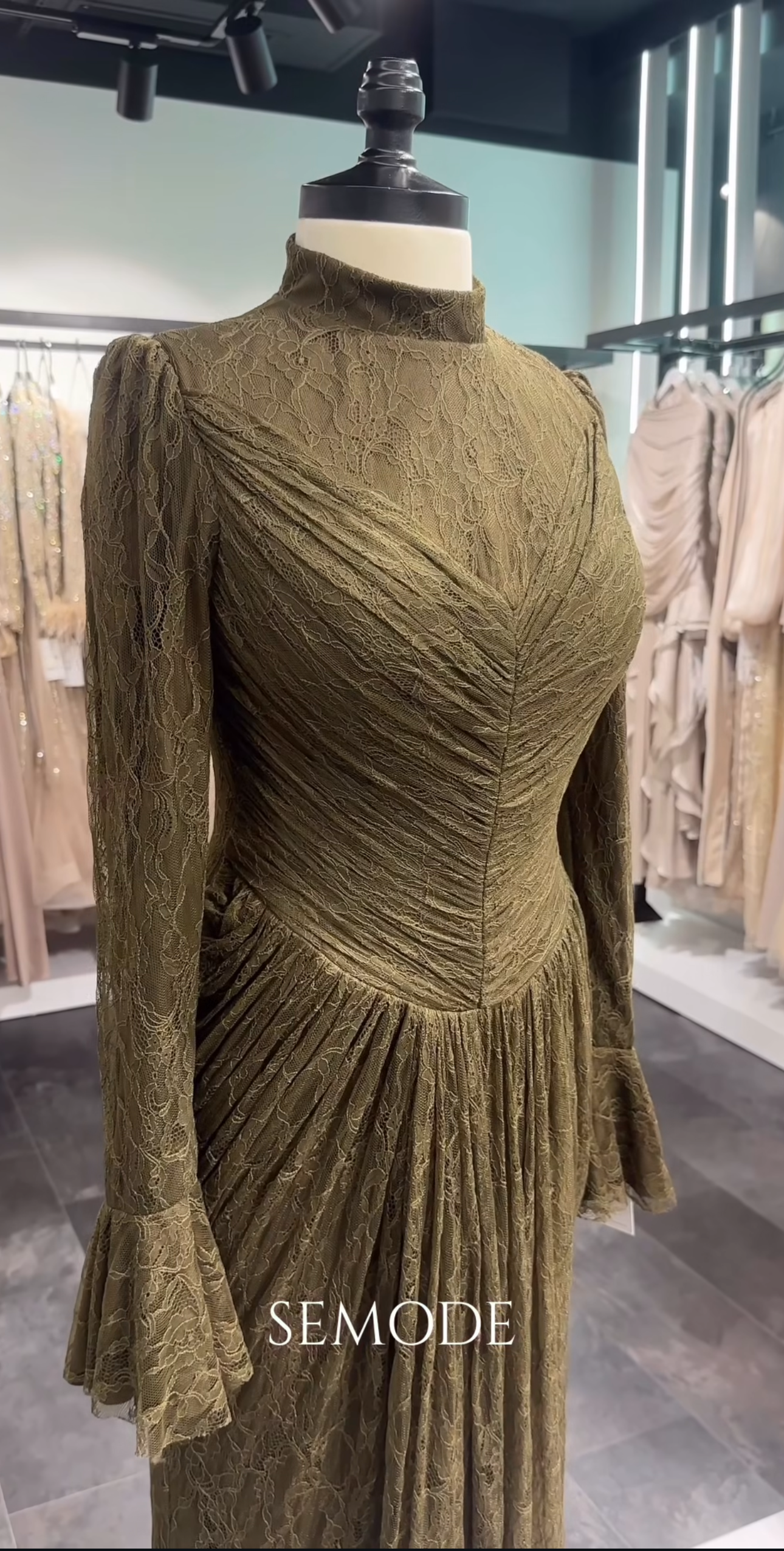 Selin Abendkleid Grün