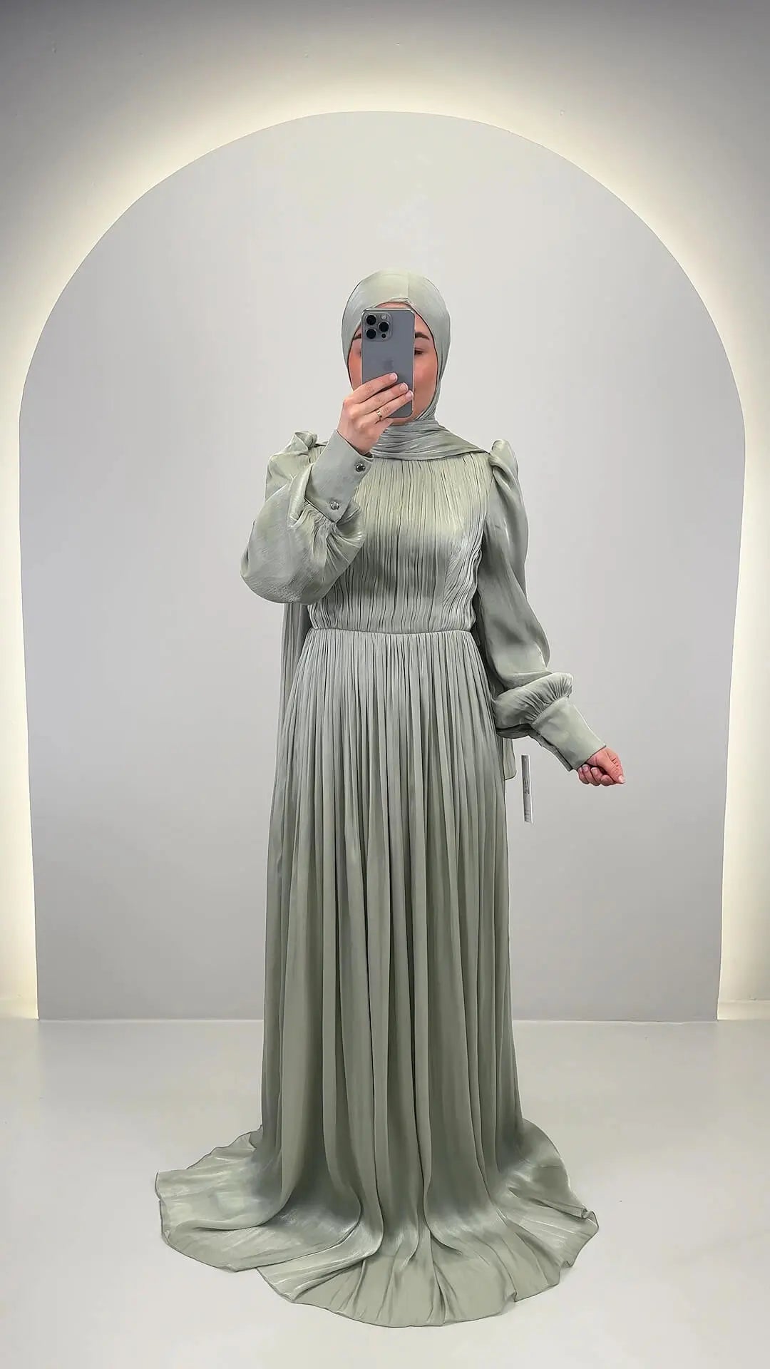 Estel Abendkleid mit HIJAB Mint