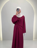 Lina Kleid Weinrot