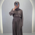 Lale Abendkleid Taupe