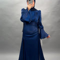 Melek robe de soirée bleu foncé