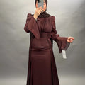 Melek evening dress brown