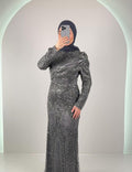 Robe de soirée Nola Grise