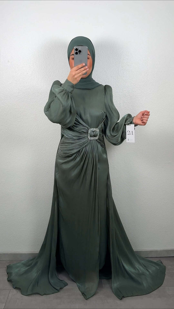 Nur Abendkleid Khaki