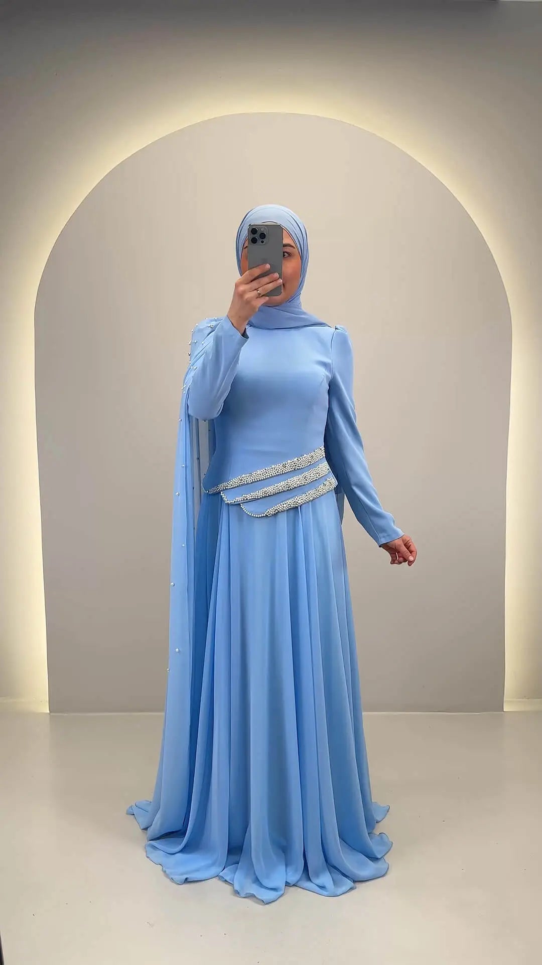 Robe de soirée Seyla bleue