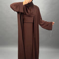 Semaa Abaya Set Marron