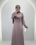 It<tc>m</tc>an evening dress in taupe
