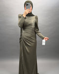 Tara evening dress khaki