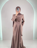 Valeria Abendkleid Taupe