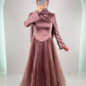 Robe de soirée Avra rose ancien