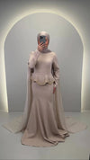 Simay Abendkleid Beige
