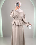 Mirza Zweiteiler Beige