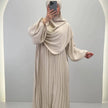 Ensemble Abaya Hifaya avec Khimar Beige