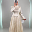 Robe de soirée Avra Beige