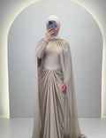 Robe de soirée Tiya Beige