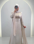 Robe de soirée Yarenay Beige