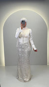 Robe de soirée Beys Beige