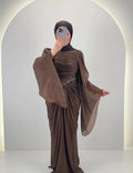 Robe de soirée Perria Marron
