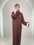 Robe de soirée Selia Marron