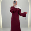 Classy Kleid Weinrot