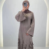 Robe de soirée Diya Taupe