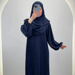 Ensemble Abaya Hifaya avec Khimar bleu foncé