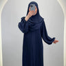 Ensemble Abaya Hifaya avec Khimar bleu foncé