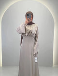 Robe de soirée Esla Beige