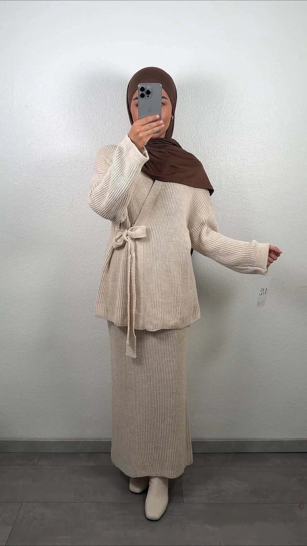 Eslem Outfit Beige - Semode